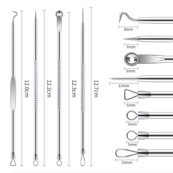 4-pak hudormefjernere fjerner nemt hudorme Silver silver