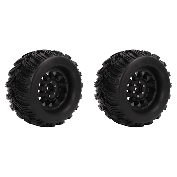 2 st RC Bil Hjul och Däck RC Gummidäck Ersättning med 3 Specifikationer Hex Koppling för Arrma 1/8 RC Lastbil