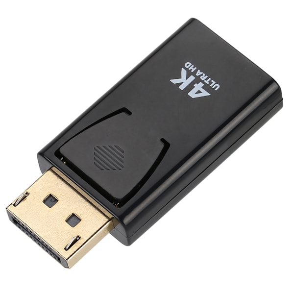Guldpläterad kontakt DisplayPort till HDMI-adapter, stöder 3D-utgång, bred kompatibilitet, professionellt tillverkad, för stationära datorer, bärbara datorer och