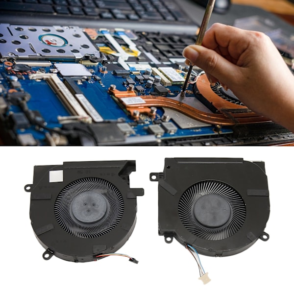 Intern kylfläkt för bärbar dator, ersättningsfläkt för HP OMEN 15 EK 15 EK0005LA 15 EK0013DX L98737 001 CPU och GPU kylfläkt