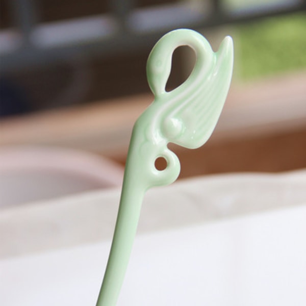 Elegant Aqua Grön Keramisk Hårnål, Vacker och Klassisk Design, Slät Yta, Retro Geometriskt Mönster, Lämplig för Bröllop, Fester, Speciella Tillfällen