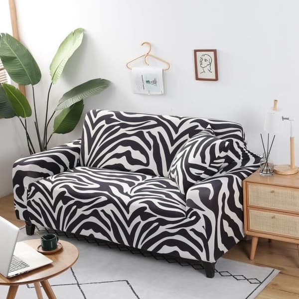 Sofatrekk, Fire Sesonger Universelt Elastisk Sofatrekk, Sklisikkert Stoff Sofapute Beskytter Møbler-E 1 Seter 90-140cm (1stk)
