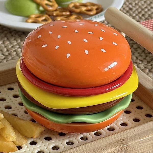 Burger 6-lagers minitallrik, desserttallrikar 6-delars kombinationsset