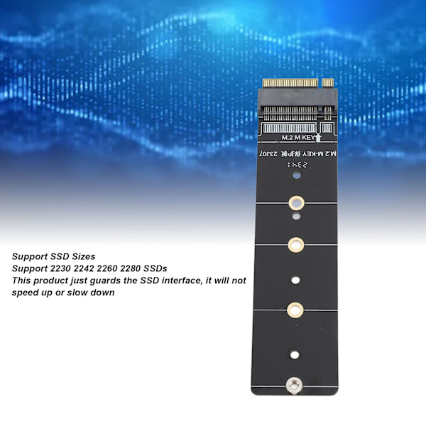 PH441 M.2 NVMe SSD Adapterkort M Nyckel Guldpläterade Kontakter Solid State Drive Expansionskort för 2230 2242 2260 2280 SSD