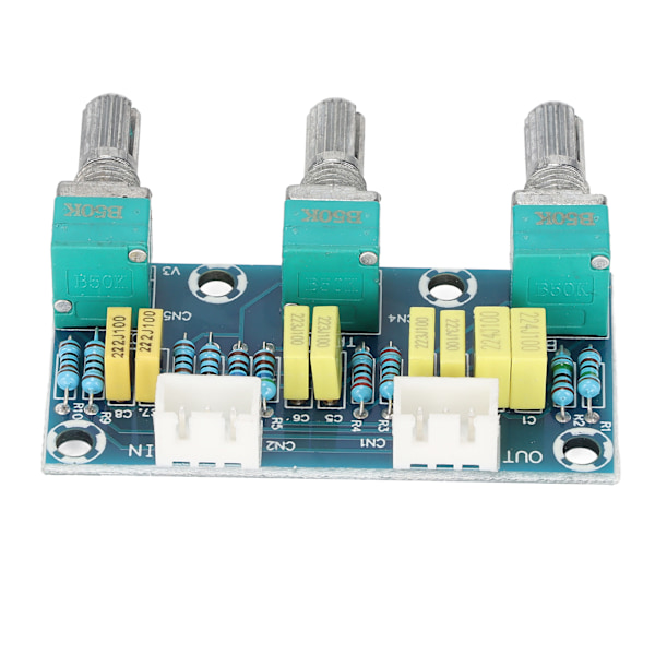 XH‑M802 Förförstärkarkort HiFi 2 Kanaler Justerbar PCB Diskant- och Basjusteringskort