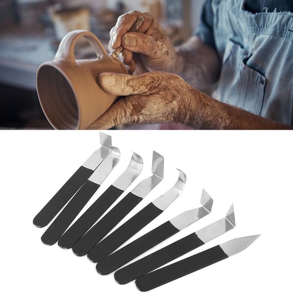 8-piece Clay Sculpting Tool Set Metal Head Sculpture Tools Shapers Accessories-FM- 0.1