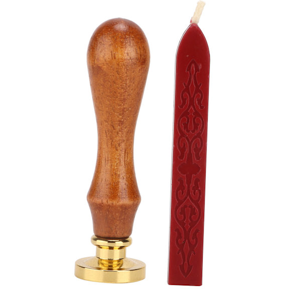 Voksforseglingsstempel-sæt, klart mønster, enkelhed, gør-det-selv, klassisk forseglingssæt til konvolutter, invitationer, bryllupsudsmykning, bordeauxrød rose