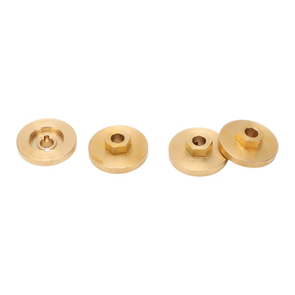 RC Bil Kombinerare Mässing 18mm Dia 6mm Tjock Slitstyrka Rostsäker Kombinerare för FMS FCX24 1/24 Crawler Guld