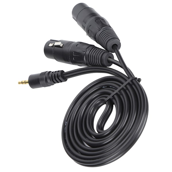 3,5 mm kontakt till dubbel XLR hona mikrofonkabel Anslut kondensatormikrofon ljudkabel