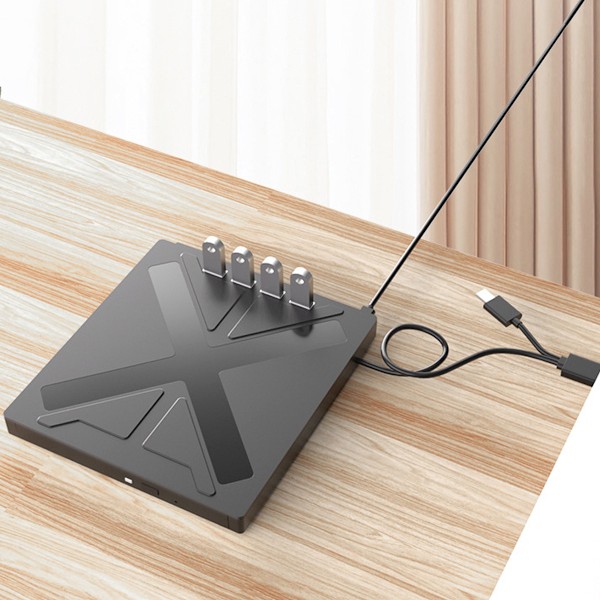 TF + SD + USB3.0 7-i-1 multifunktionell DVD-inspelning universell extern bärbar allt-i-ett optisk enhet