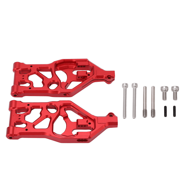 Ett par RC främre nedre armar Aluminiumlegering RC Nedre främre fjädringsarmar för ARRMA 1/5 Röd