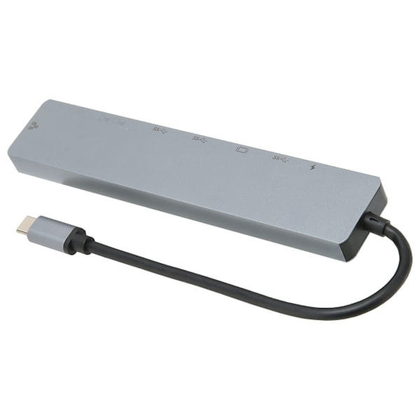 USB C Dock 8 i 1 Multifunktionell Typ C till RJ45 USB3.0 USB C HD Multimedia Interface Dockningsstation för Stationär Dator Laptop
