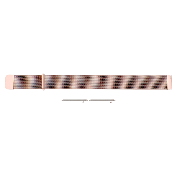 20mm Metallnät Klockarmband Rostfritt Stål Snabbkoppling Generell Klockrem för Galaxy Watch för Vivoactive HR för Amazfit GTS 2 Mini Roséguld