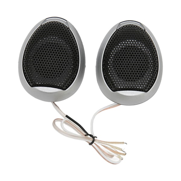2 st Bil Diskanthögtalare 98dB 1000W Dome Interiör Stereo Ljud Högtalare för Ljudsystem Silver