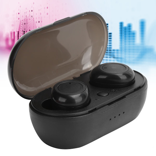 Y50 Trådlösa Bluetooth Hörlurar Bluetooth Öronsnäckor Stereo Hörlurar Bluetooth 5.0 Headset Svart