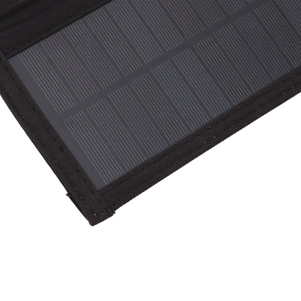 Bærbar solcellepanelveske 10W 5V Monokrystallinsk silisium Vanntett sammenleggbar solcellepanel laderetui for utendørs nødsituasjon Fotturer Ryggsekk Camping