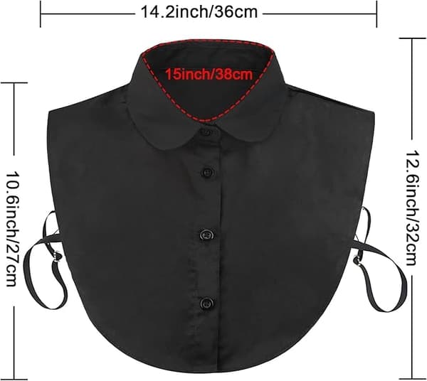 2-pack - Detachable Collar – Black & White 125