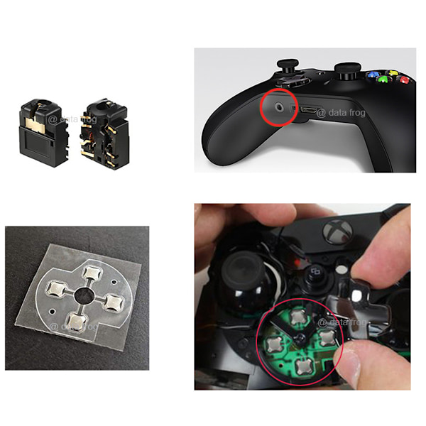 XBOX ONE handkontroll Grön Grå 3D-spak XBOX Series S handkontroll kontroller Fjärravkänning T8T10