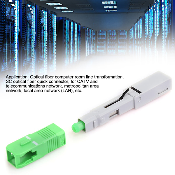 10 st Fiberoptisk Snabbkontakt FTTH SC/APC Inbäddad Snabb Kallskarvsadapter