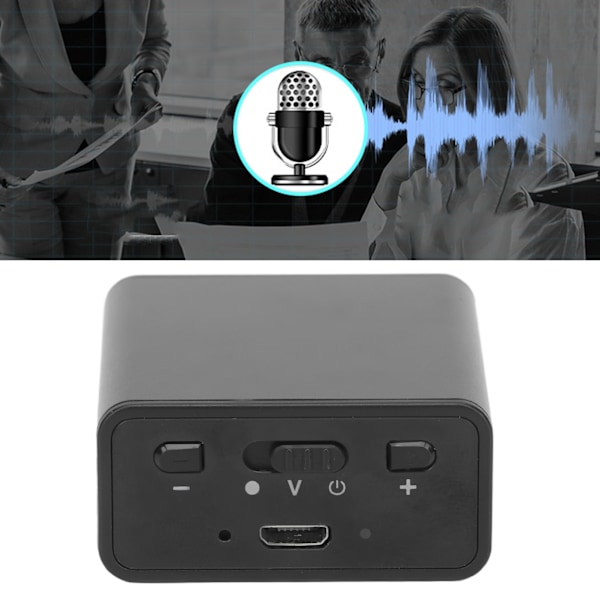 Mini Digital Röstinspelare Stark Magnetisk Adsorption AI Intelligent HD Brusreducering Röstaktiverad Inspelare Neutral Engelska 4GB