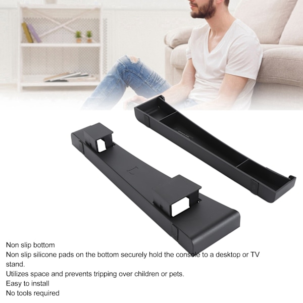 Horisontellt Ställ för PS5 Slim Konsol Värmeavledning Stabil Bas Ställ Tillbehör för PS5 Slim Disc Digital Editions Svart