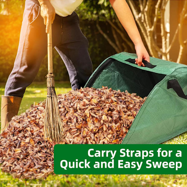 Leaf Collector Leaf Bag Chute, Bærbare Pop Up Leaf Bags Havetaske Leaf Bags Genanvendelige, Foldelig Stofbakke Bladopsamlingsværktøj Løvlader, Genanvendelig