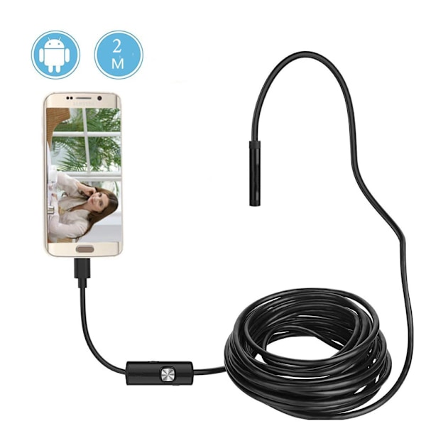 Inspektionslösning, Endoskopkamera med Lätt Böjbar Kabel för Smidig Åtkomst, HD Boroskop med Justerbara LED-lampor för Exakt Bildåtergivning,