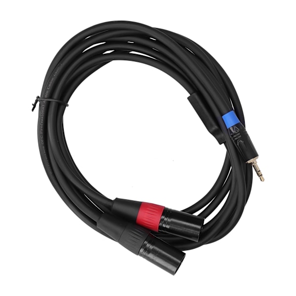 3,5 mm Stereo Hane till Dubbel 2 XLR Hane Kontakt Ljudkonverterare Adapter Kabel Sladd 3M