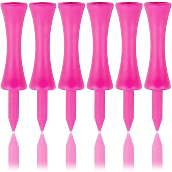 Rosa plastgolfpeggar 57 mm 100 st Castle Golf Tee 2-1/4 tum