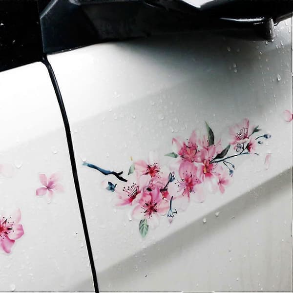 Klistremerke til bil i kirsebærblomst-vinyl