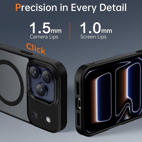 iPhone 17 PRO-deksel - Magsafe frostet deksel – grå[TT] gray