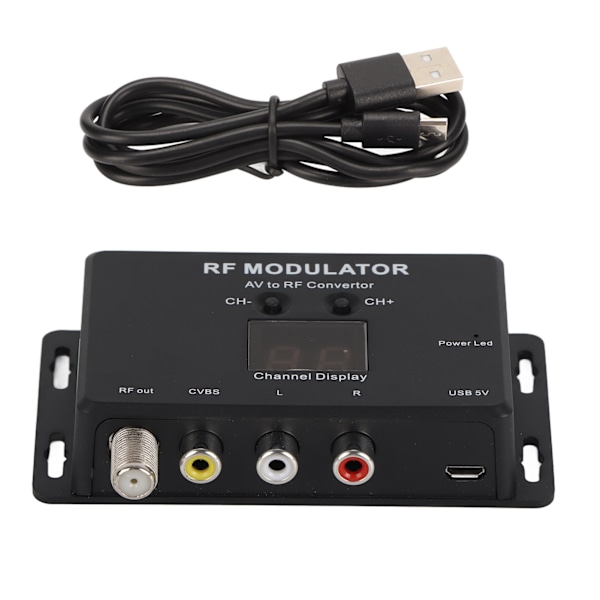 RF-modulator Professionell PAL NTSC 21-kanals AV till RF-omvandlare för Set Top Box DVR DVD