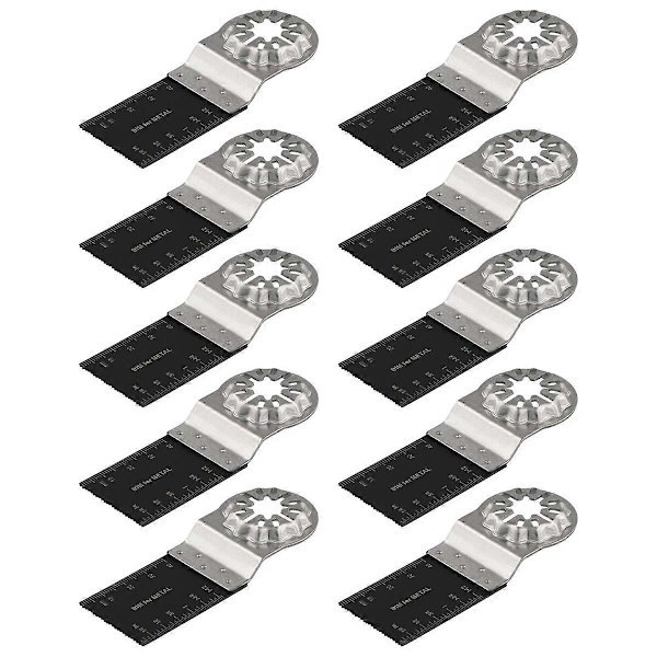Starlock Multitool, 10 Pcs Oscillating Saw Blades, Starlock Multitool Bi-Metal Tool for[TT]