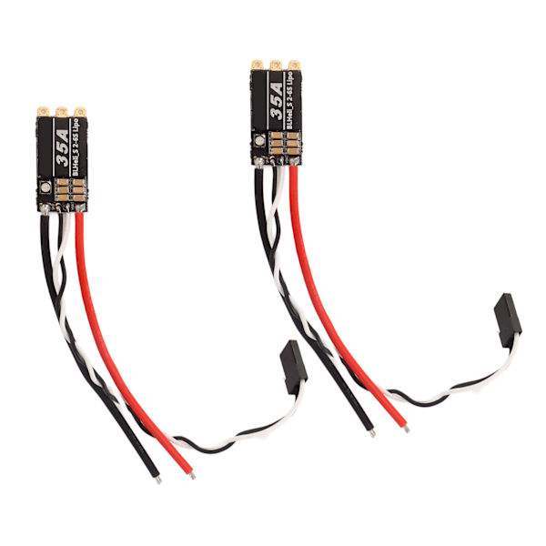 2 st RC Borstlösa ESC 35A Störningsresistent RC Drönar ESC för FPV Över Maskiner 4 Axlar Drönare