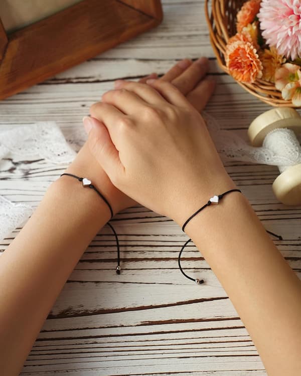 Mors dag smykker gaver til mor og datter, mor og datter armbånd, matchende ønske armbånd til mor og