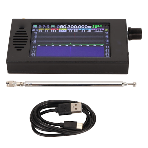 Bärbar Kortvågsradiomottagare 100KHz till 149MHz CW AM LSB USB WFM STE Band 5000mAh SDR Mjukvarudefinierad Radio