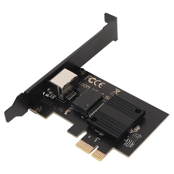PCIe Nätverkskort 10/100/1000/2500Mbps Guldpläterad Pin Aluminiumlegering Gigabit Ethernet-kort för Stationär Speldator Server