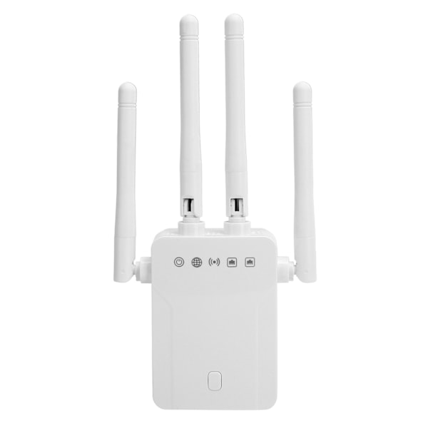 2.4GHz 300Mbps Trådlös Repeater 4 Externa Antenner WiFi Räckviddsförlängare ZF-3Z06 100-240V