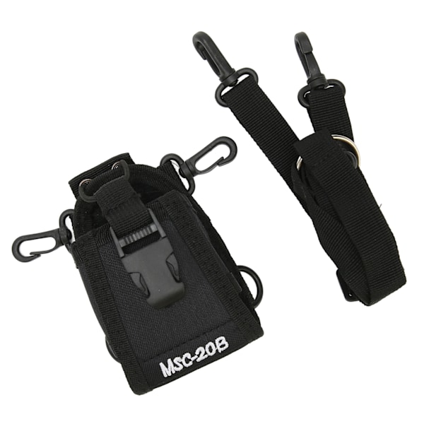Walkie Talkie Hållare Lättvikt Bärbar Universal Nylon Radiofodral Väska för 2-vägsradio MSC 20B