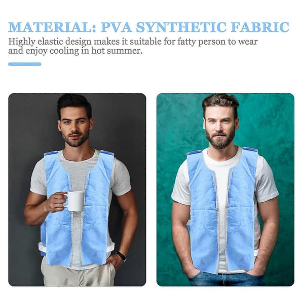 Cool Clothes Kølevest Isvest Til Udendørs Sommer (himmelblå)