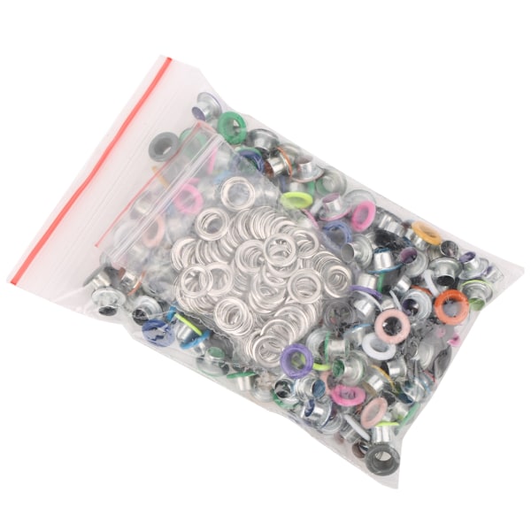 200 Sets Mixing Colored Metal Eyelets Grommets Leather Craft Scrapbooking Card Eyelets5MM