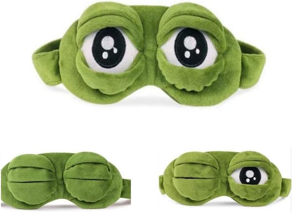 3D Eye Mask Sleeping Cartoon Frog Eye Mask Green[TT]