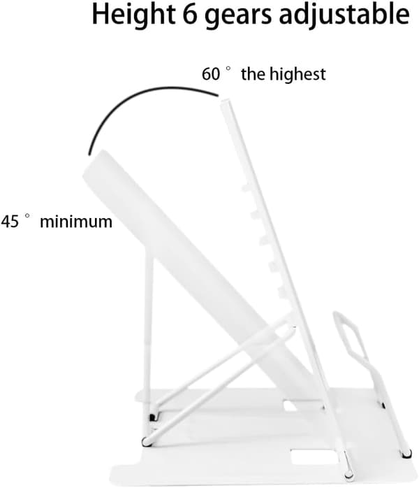 Bookend, Book Holder, Book Stand for Reading, Multifunctional Metal Reading Stand, Adjustable Angle, Corrects Sitting Posture and Reduces Fatigue[TT]