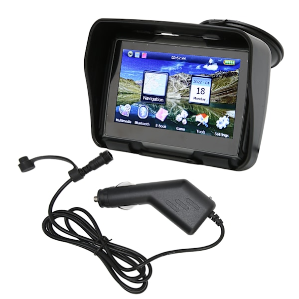 GPS Navigator System 4,3 tum Regntät GPS Lastbilsnavigator med Karta för Bil Motorcykel Cykel US Karta