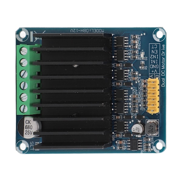Motordrivmodul 0‑30A Dubbelkanal H-brygga Reversibel PWM Hastighetskontroll DC Motordrivkort DC5‑12V