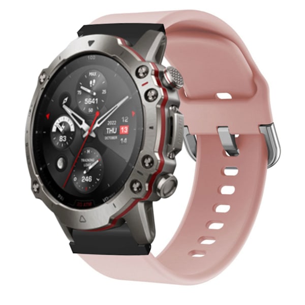 22mm silikone urrem til smart sportsur - rem til Garmin Fenix 7 6 5 - pink