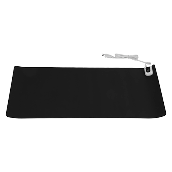 Uppvärmd Musmatta PU Läder Varmt Skrivbordsunderlägg 31x13in Uppvärmd Gaming Musmatta för Kontor Sovsal 100‑240V