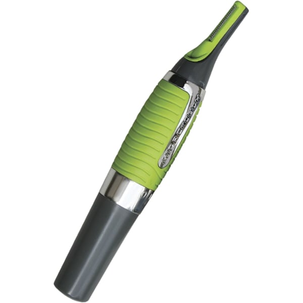 Ansiktshårstrimmer för män och kvinnor, batteridriven, Quick-Click precisionsblad, ljusa färgaccenter, för ansikte, hals, näsa, ögonbryn och kropp