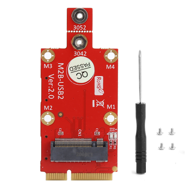 M.2 till Mini PCIE Adapter Konverter Dubbel NANO SIM-kortplats med M2 Skruvmejselsats