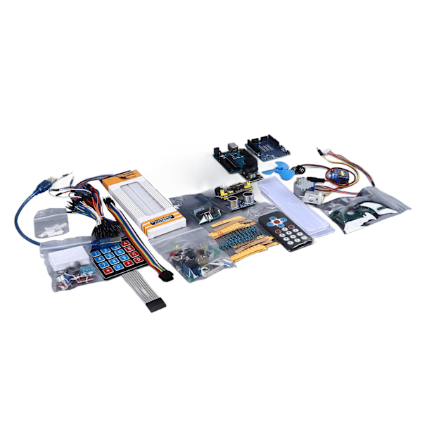 Elektronisk Komponentsats 830 Kopplingsdäck LED Summer Resistor Temperatur Fuktighetssensor Elektronik Startkit